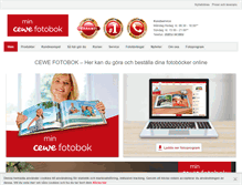 Tablet Screenshot of cewefotobok.se